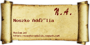Noszko Adélia névjegykártya
